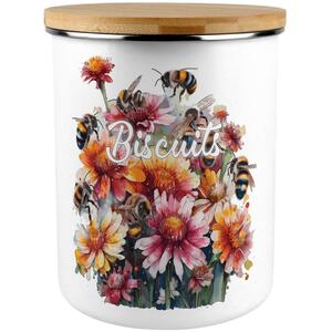 Flowers & Bees Extra Large Biscuit Tin