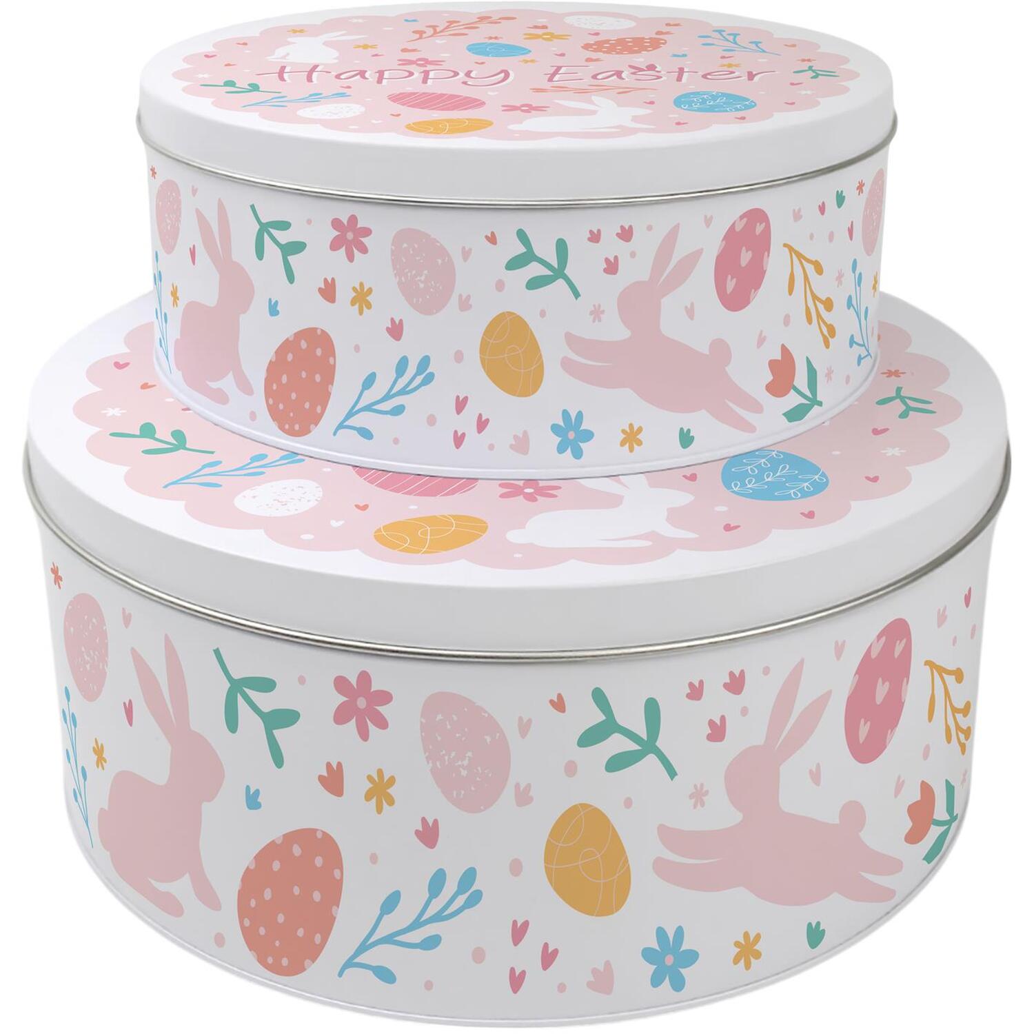 Image of Easter Pastel Pink Round Cake Tin&hellip;