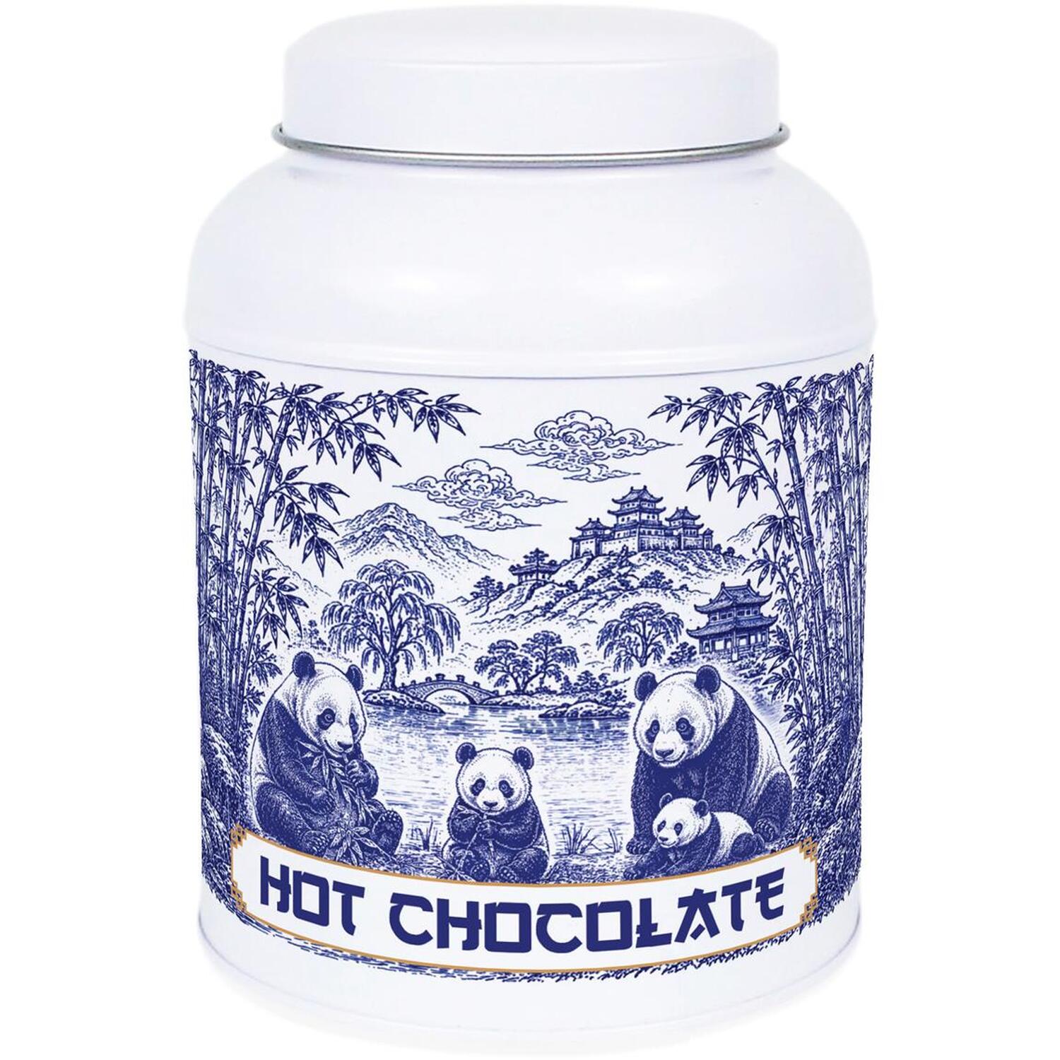 Purely Home Forest Pandas Tea, Coffee & Sugar Canisters - Small Kitchen Storage Tins - Hot Chocolate