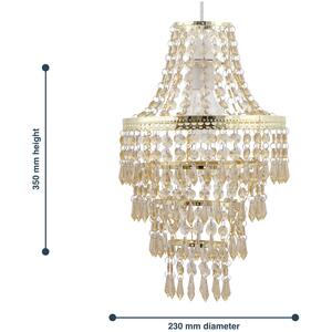 Rome Easy Fit Jewelled Pendant Shade