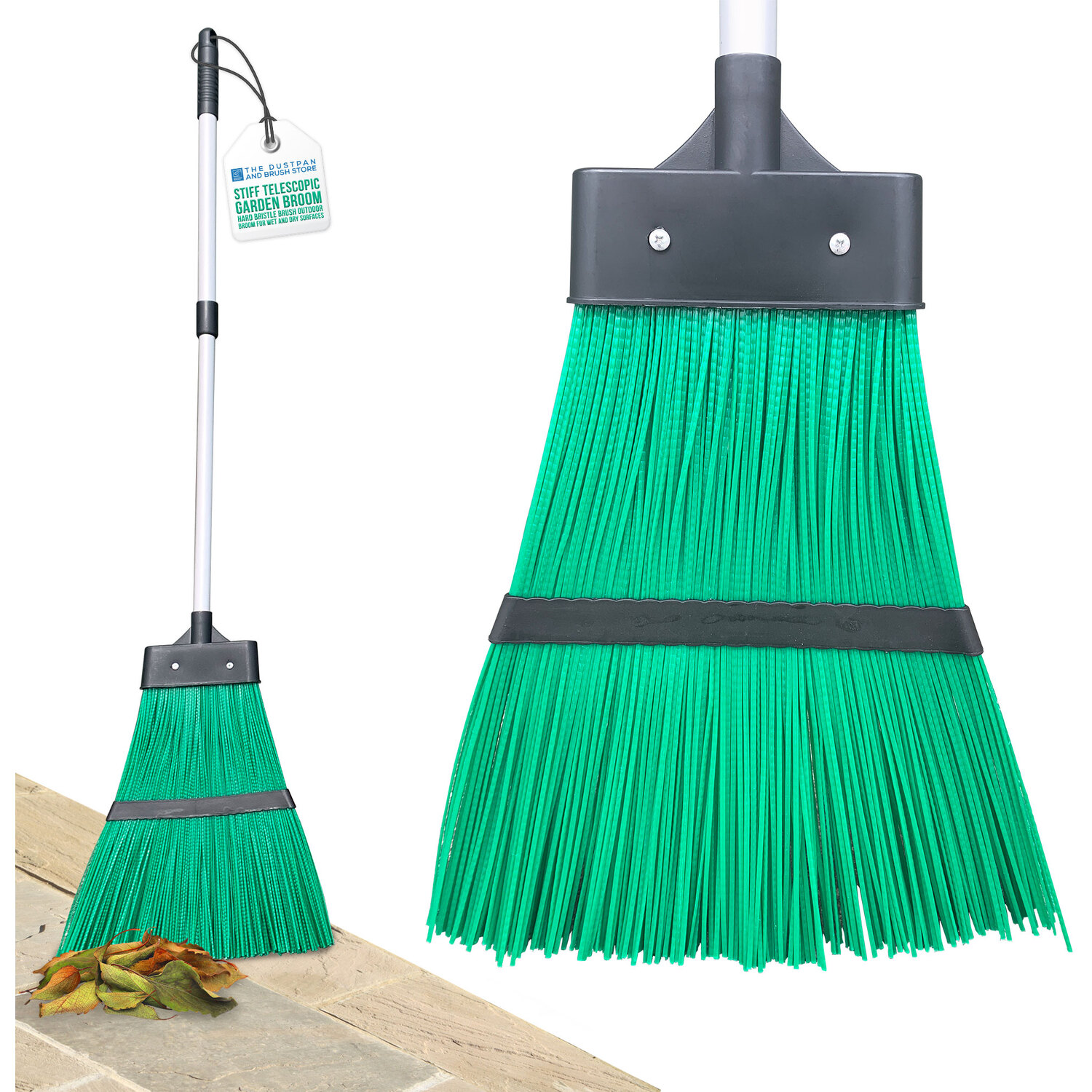 Image of Telescopic Garden Broom Outdoor Yard Sweeping&hellip;