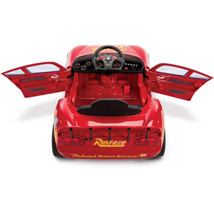 Red HUFFY Disney Cars Lightning McQueen Electric Children's Ride-on 17348WP Red shot 19424869