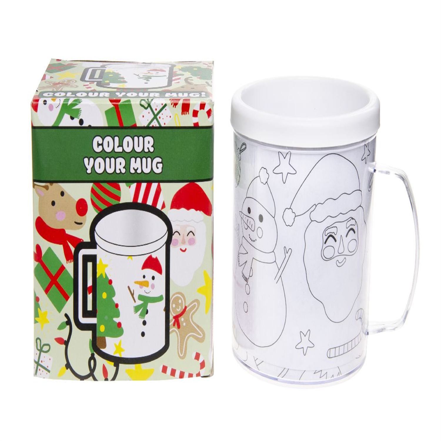 Lg-Imports Christmas Color Your Own Mug - White