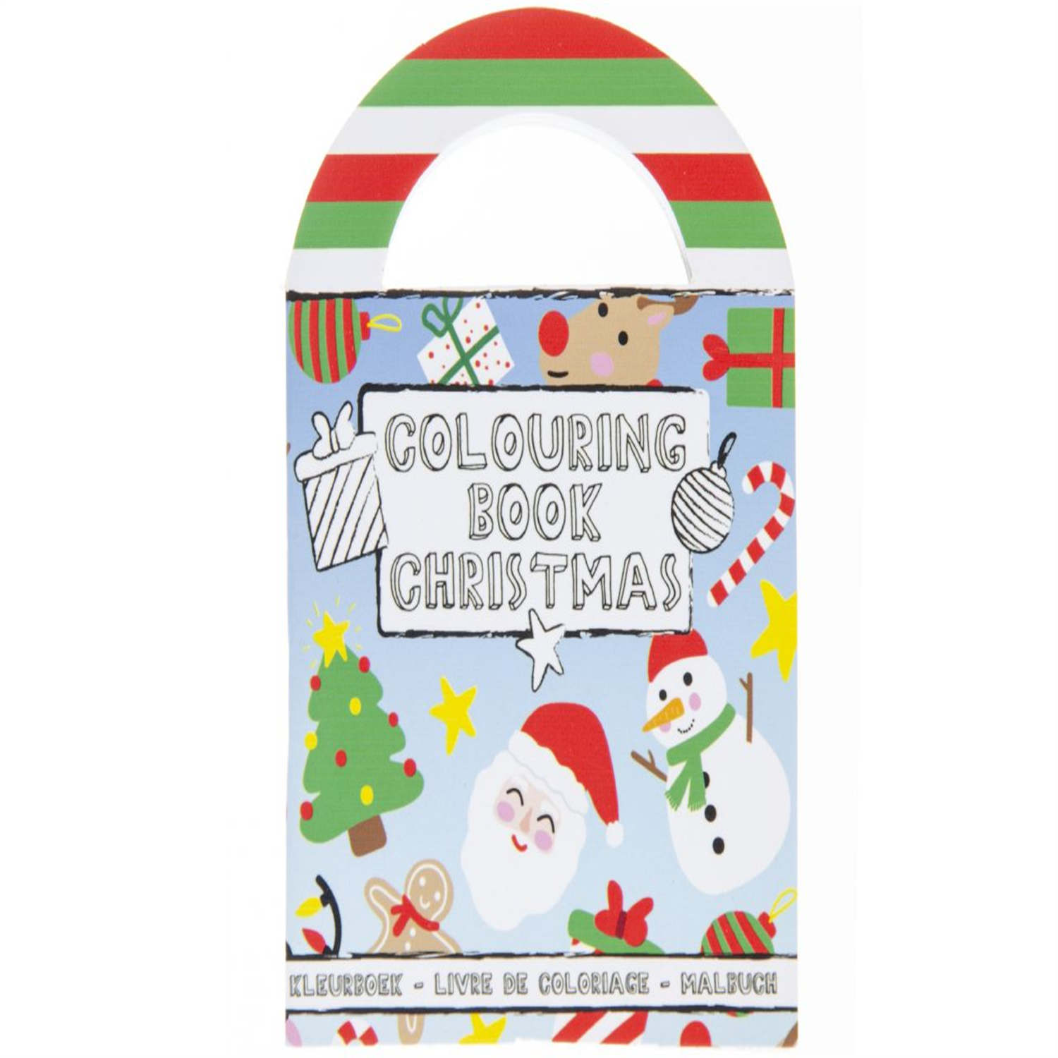 Christmas Coloring Mini Book with Stickers - Party Bag Toy Fillers Gifts Kids - Image 2