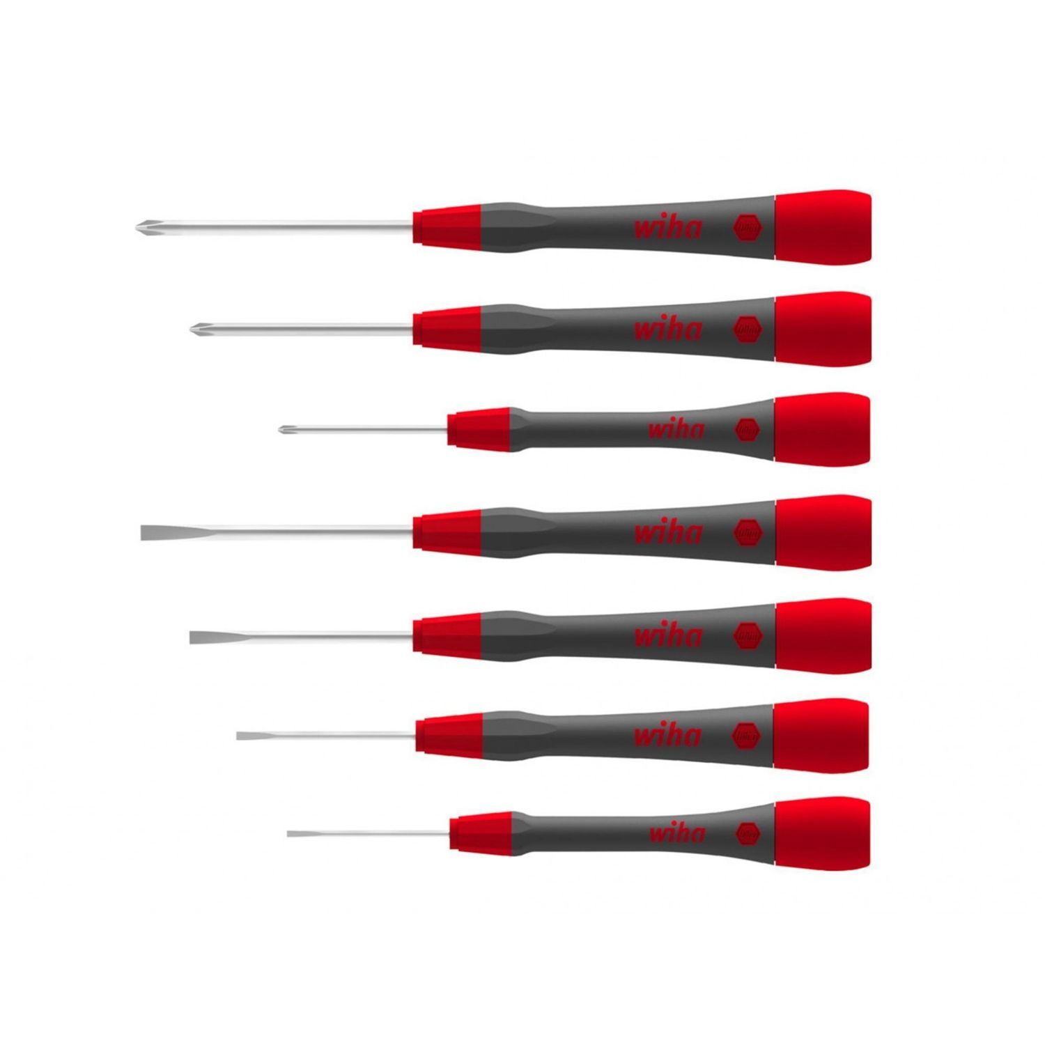Wiha Picofinish Sl/Ph Fine Screwdriver Set, 7 Piece - Multi Colour