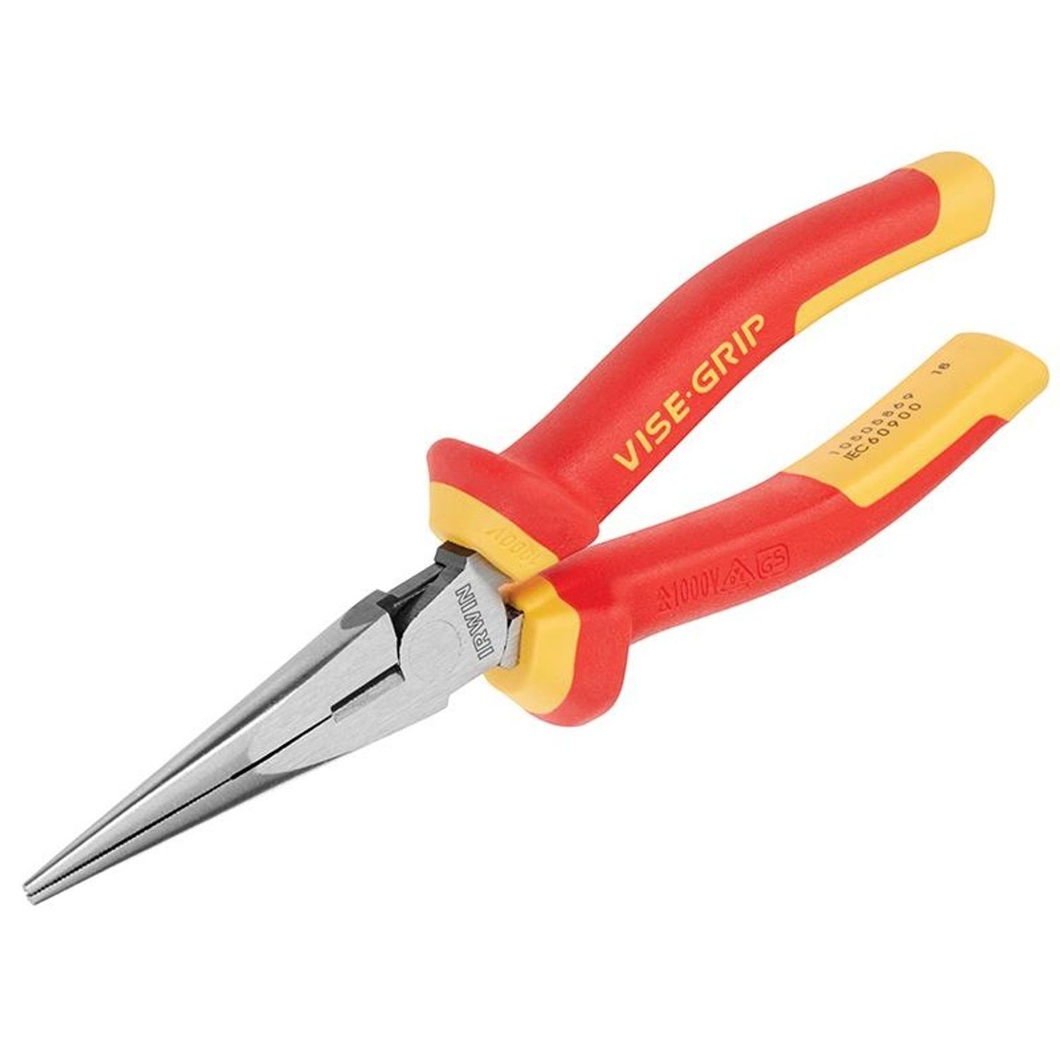 Irwin Vise-Grip Long Nose Pliers High Leverage Vde 200Mm - Multi Colour