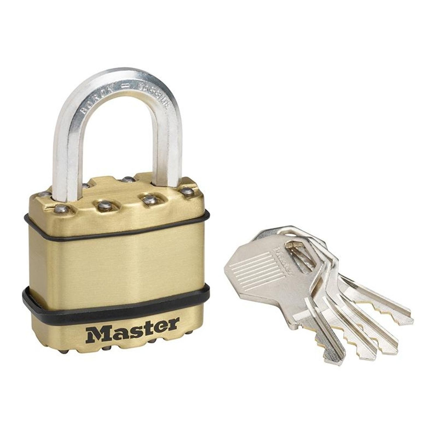 Master Lock Excell Brass Finish Padlocks - Multi Colour