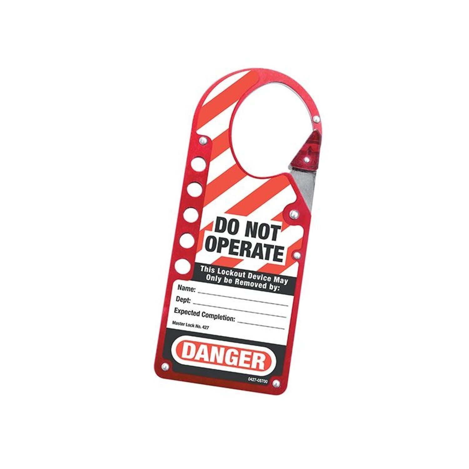 Master Lock Snap-On Hasp Lockout Labelled A - Multi Colour