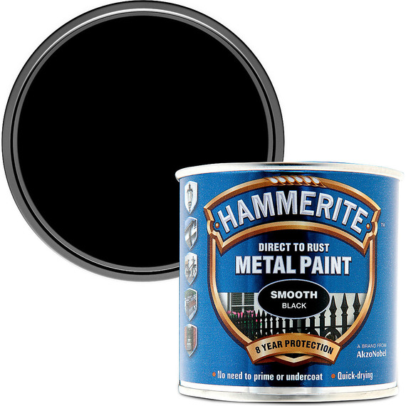 Direct To Metal Smooth Black 250ml.