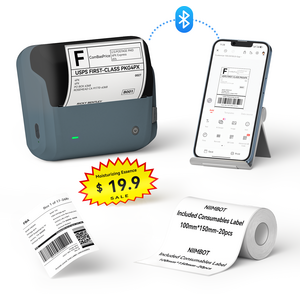 NIIMBOT B4 Bluetooth Label Printer with Label Roll A