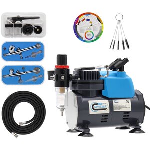Airbrush Compressor Kit 1/5HP, Grey