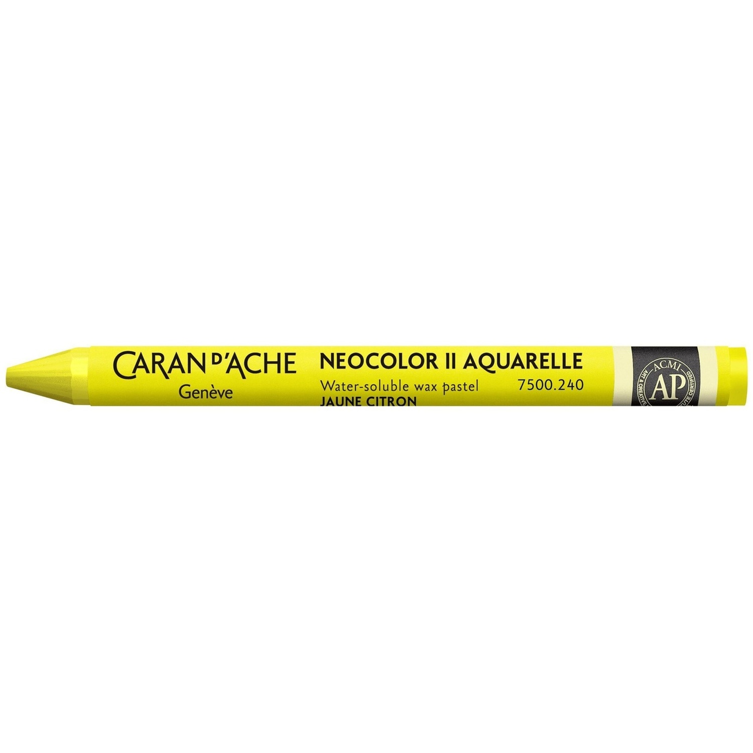 Caran D'ache Neocolor Ii Water Soluble Wax Pastel - Lemon Yellow 240 - Image 1