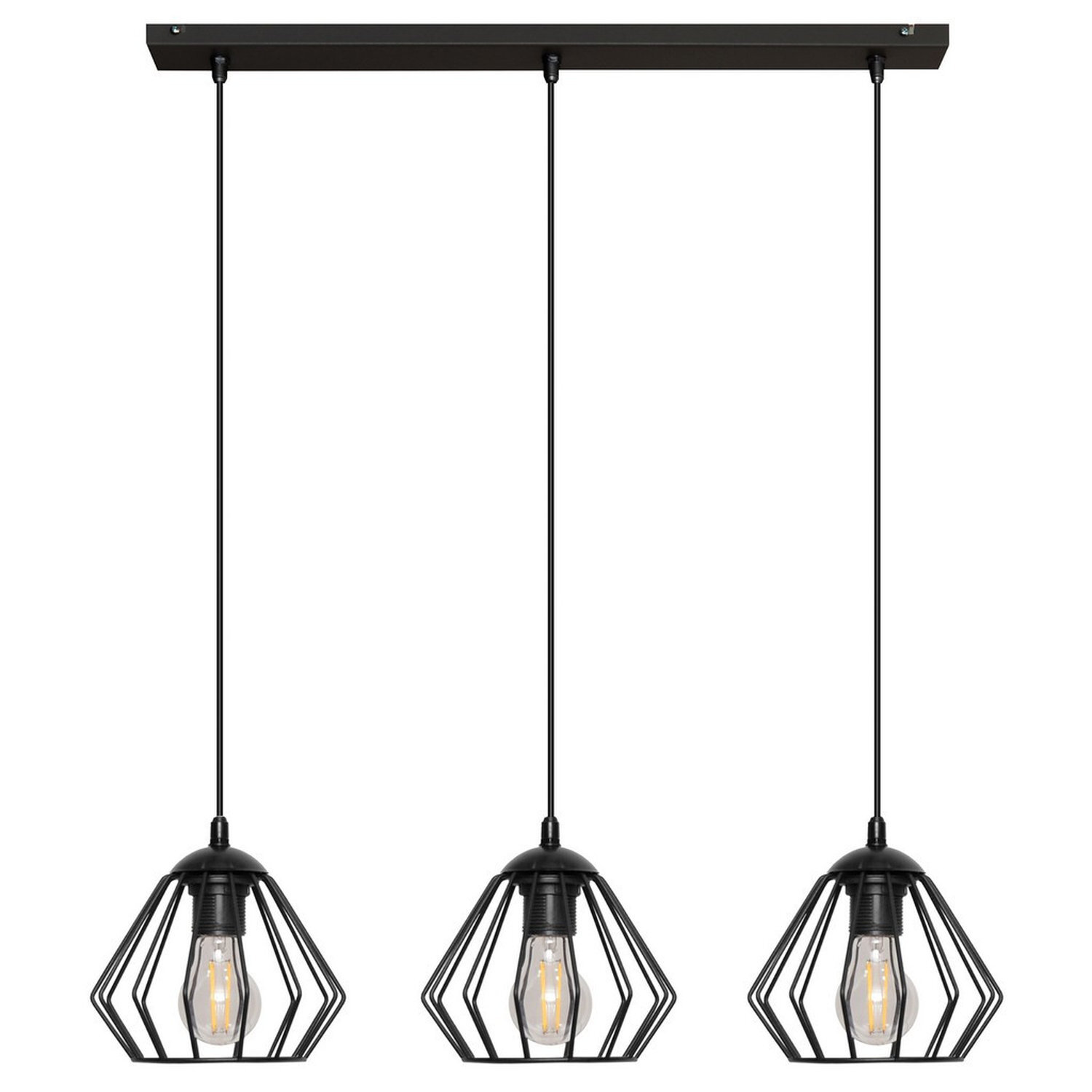 Helam Lighting Agat Pendant Light Black