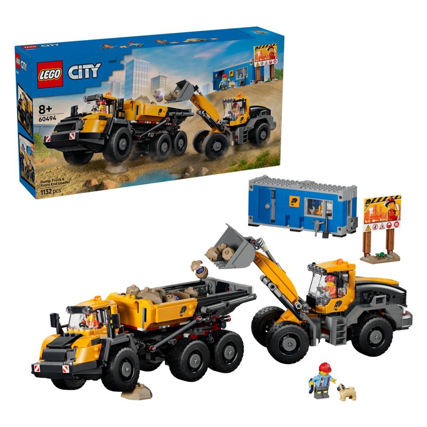 LEGO City Dump Truck & Front End Loader 60494 Building Set Ages 6+ - Image 16