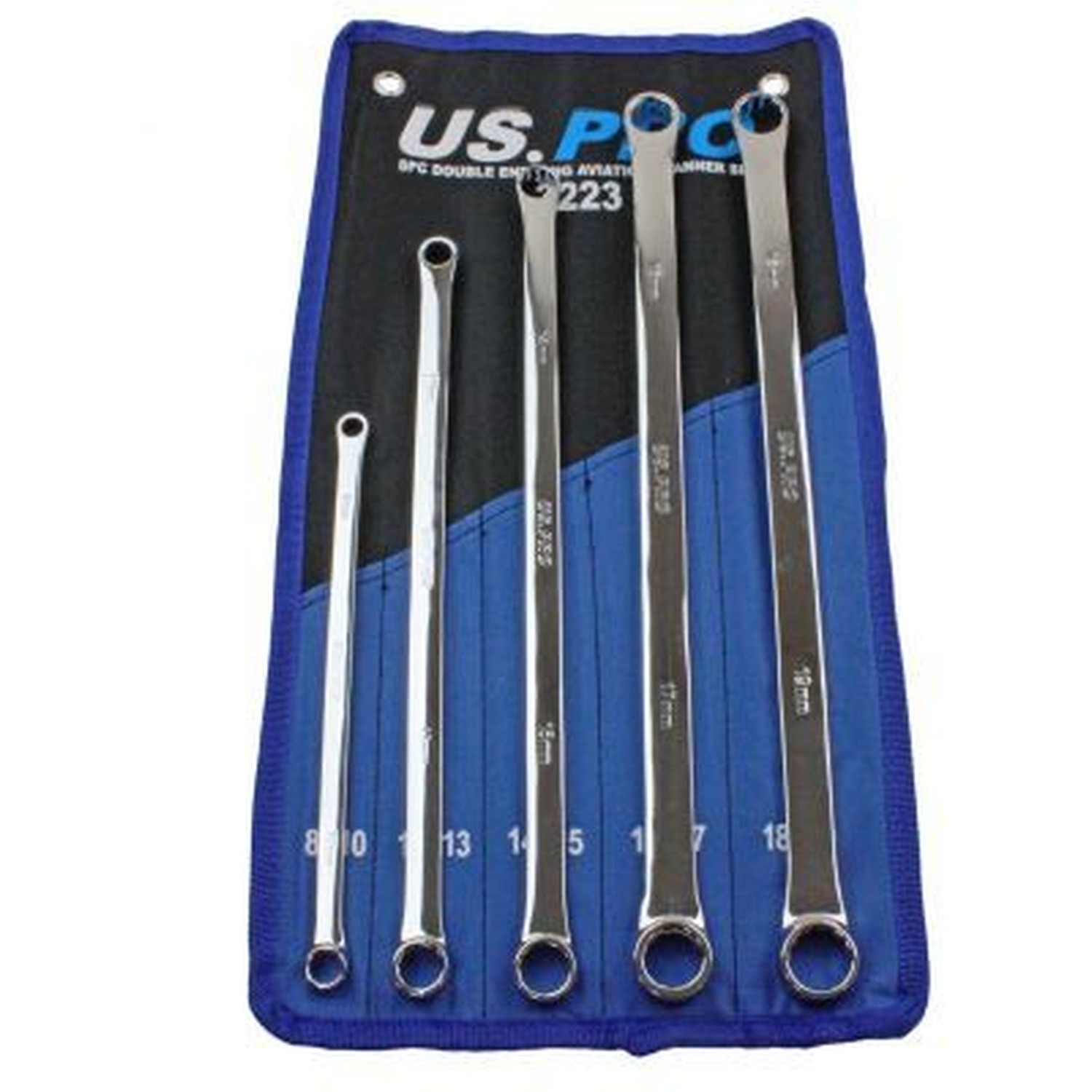 B&Q - Spanner Set Extra Long 5Pc Aviation Double Ended Ring 8mm To 19mm 3223 - Image 5