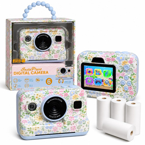 BluCore Kids' Floral Instant Print Digital Camera Set