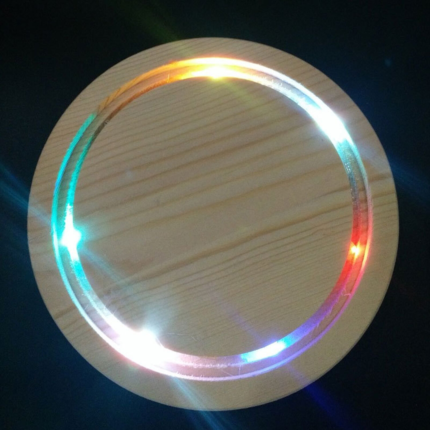 Decorative Glass Dome With Wooden Base - Clear 12cm 20cm