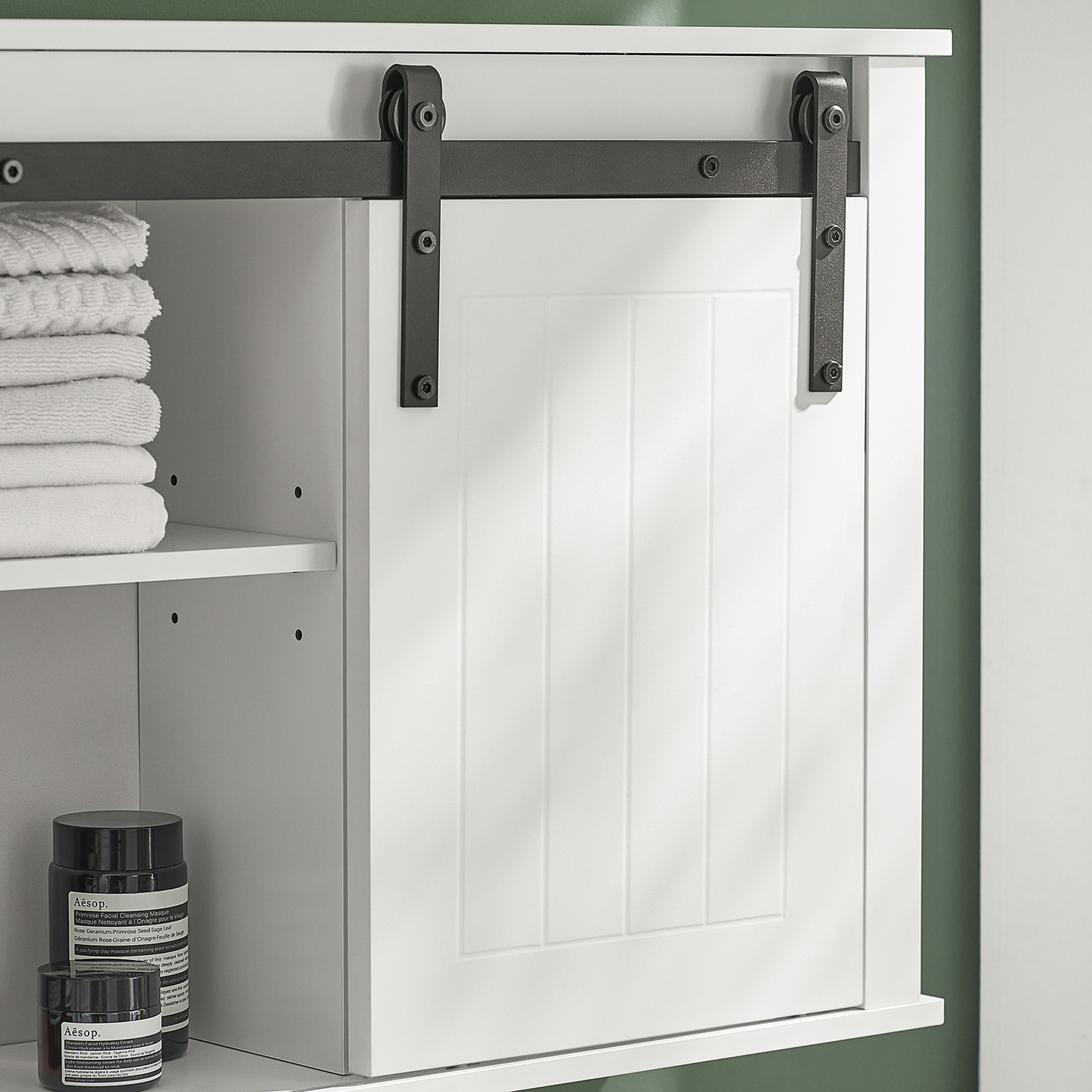 Bathroom Mounted Wall Storage Cabinet - White