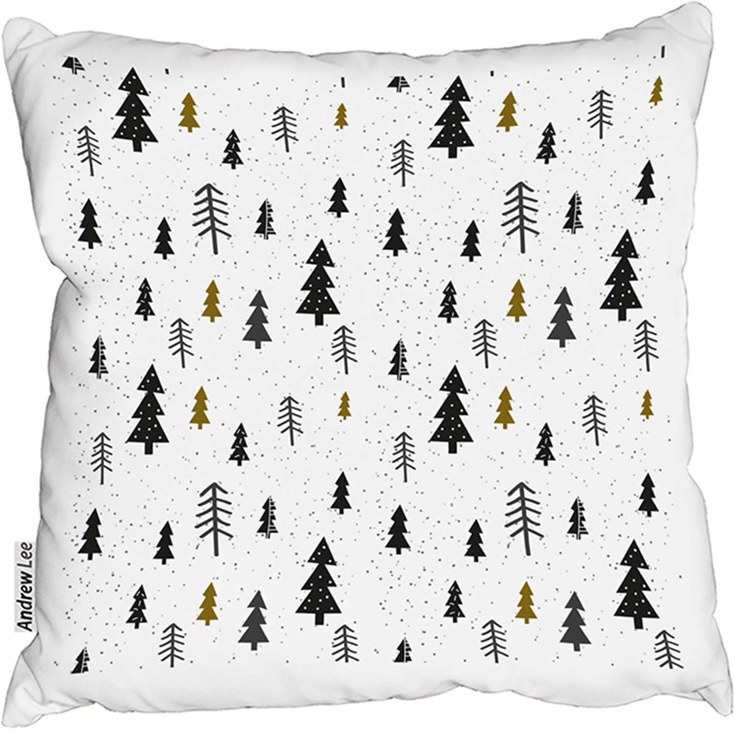 Winter Graphic Outdoor Comfy Cushion - White / 60cm