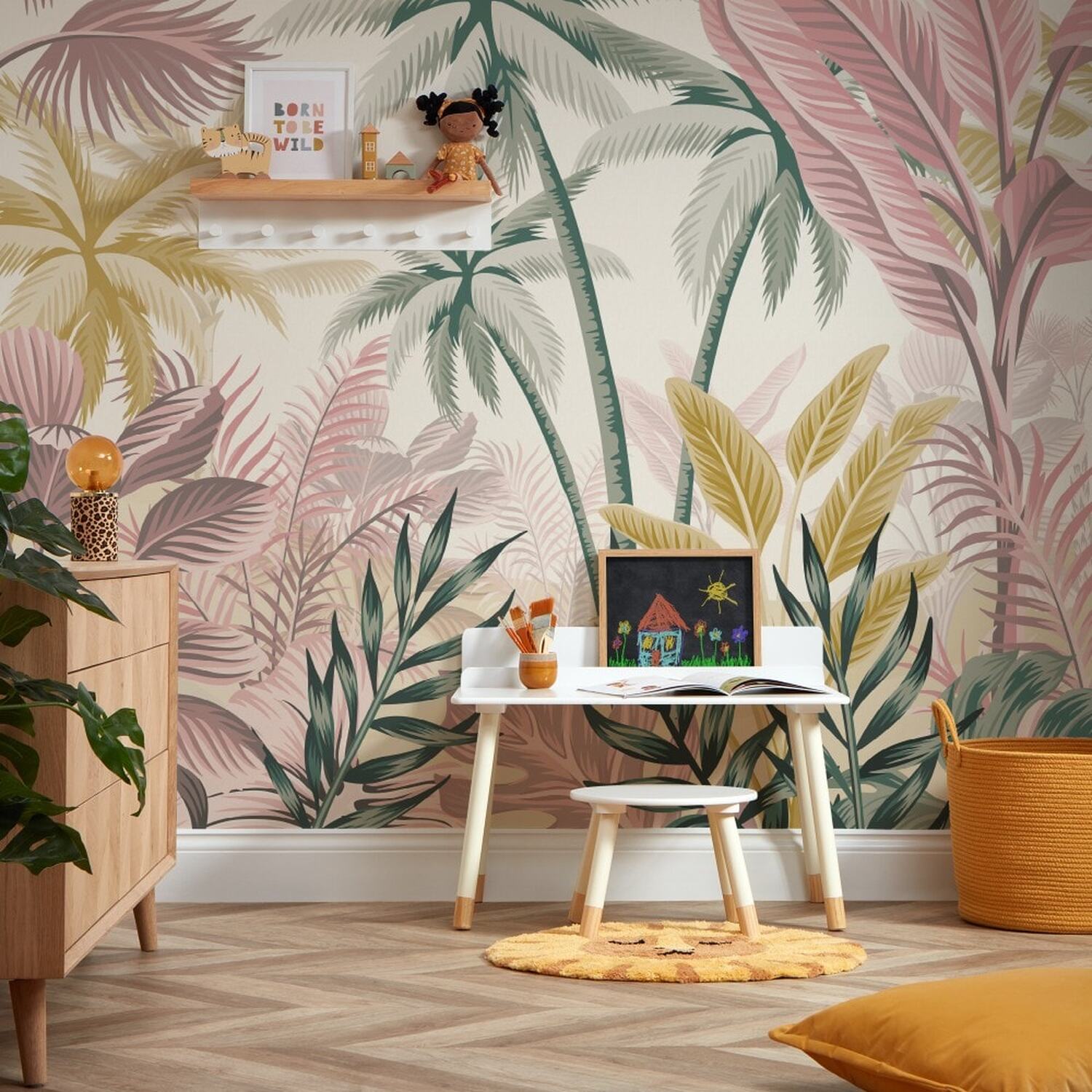 I Love Wallpaper Jungle Escape Multicolour Mural - Multicoloured