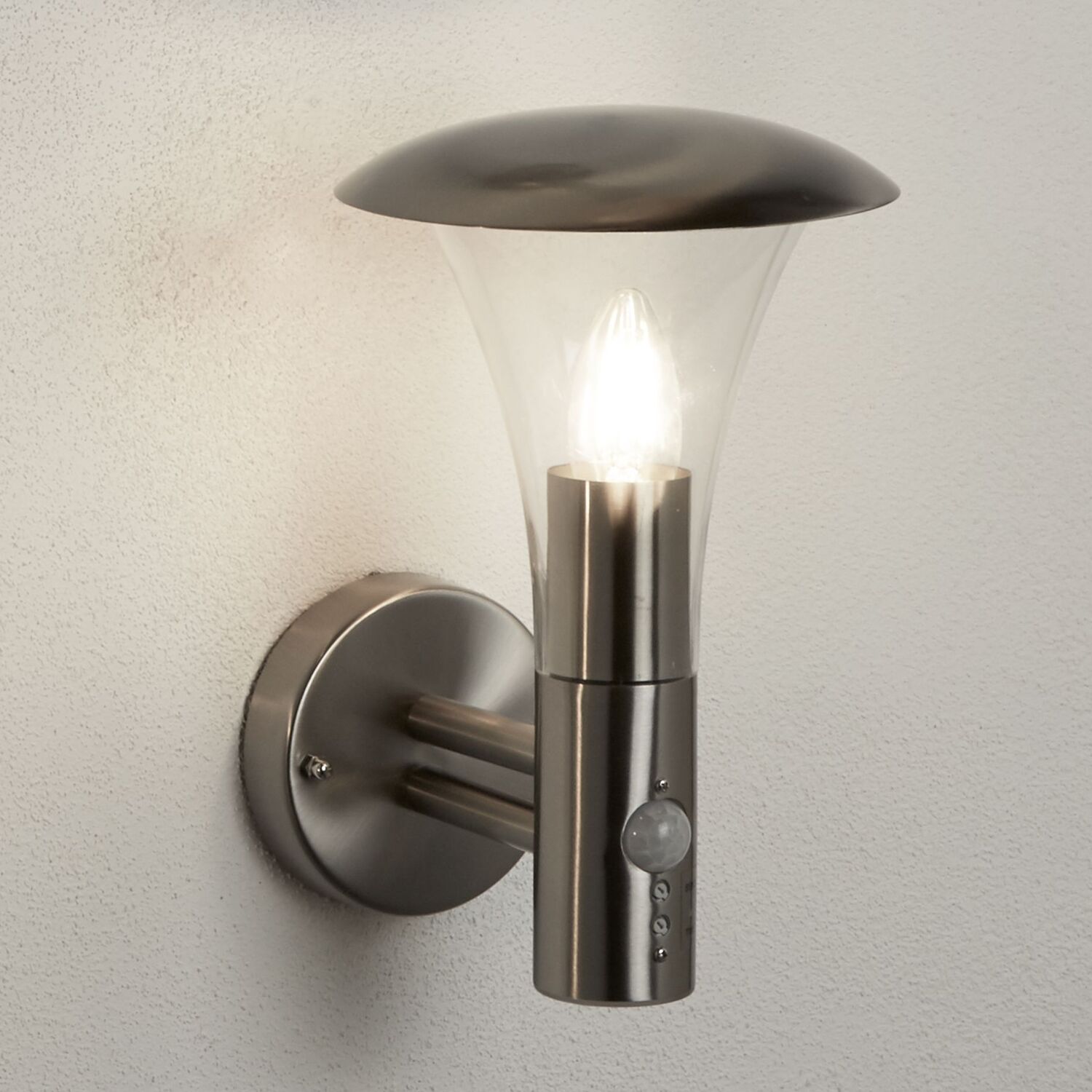Guardian Sensor Outdoor Wall Lantern - Silver