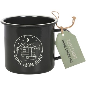 Home From Home Enamel Camping Mug