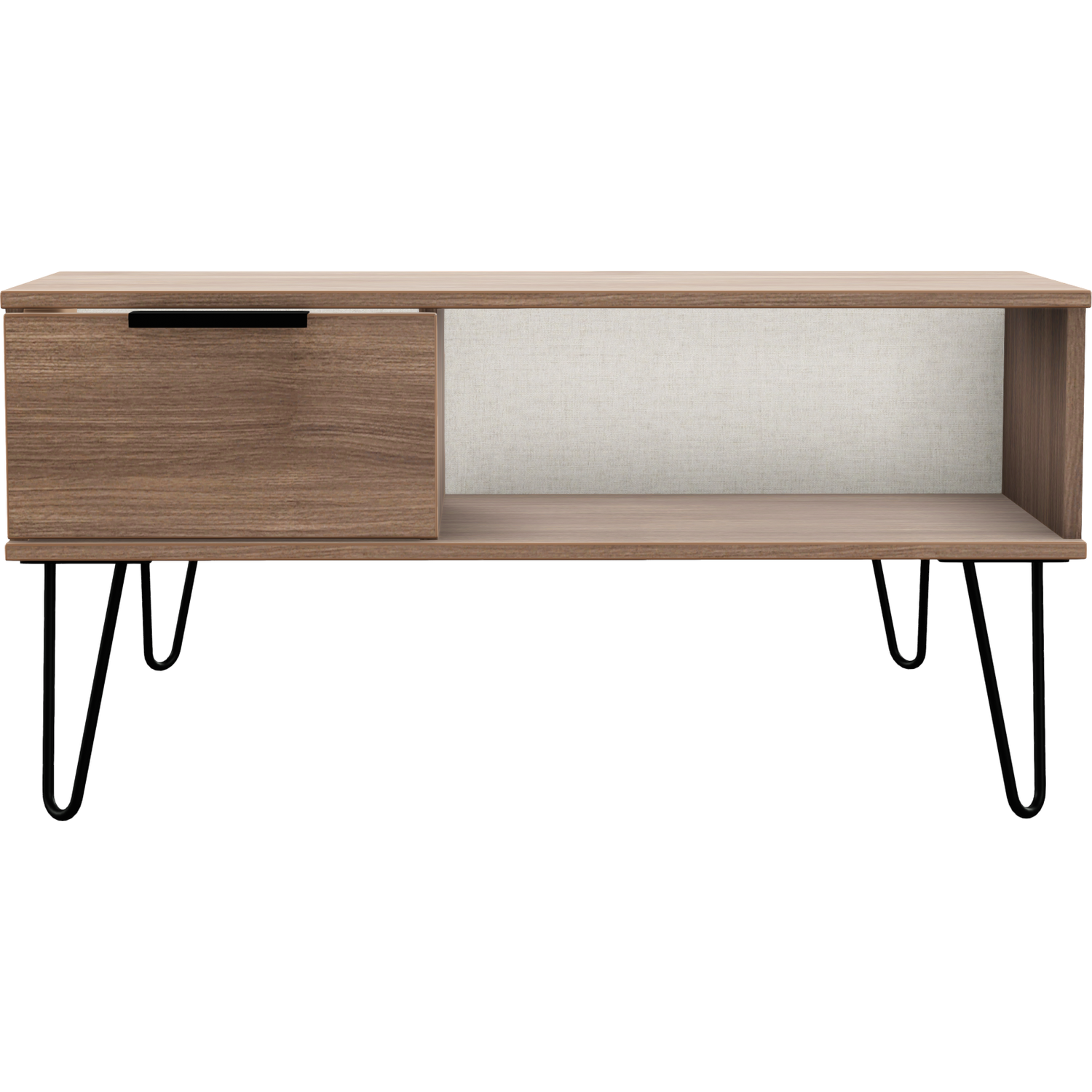 Hong Kong 1 Drawer Coffee Table - Carini Walnut Wood Effect