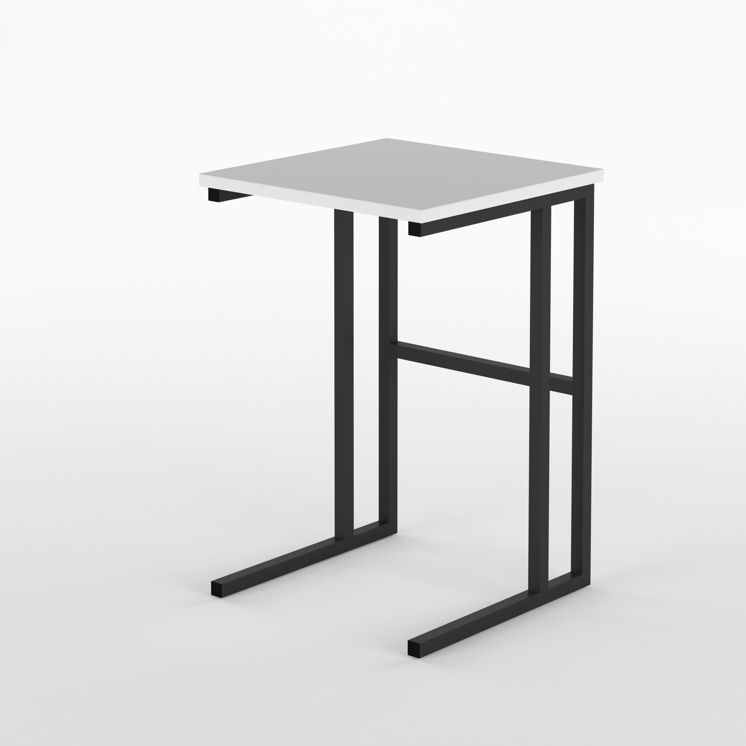 SSB Furniture - Wing Side Table - White thumbnail