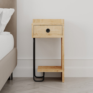 Oak Sirius Modern Bedside Table Right Module shot 3449565
