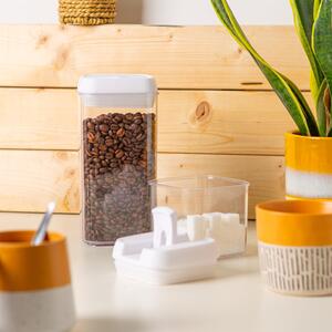 4 Piece Flip Lock Plastic Food Storage Containers Set