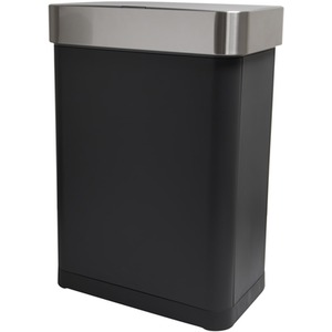 50L Ozone Recycling Sensor Bin Black