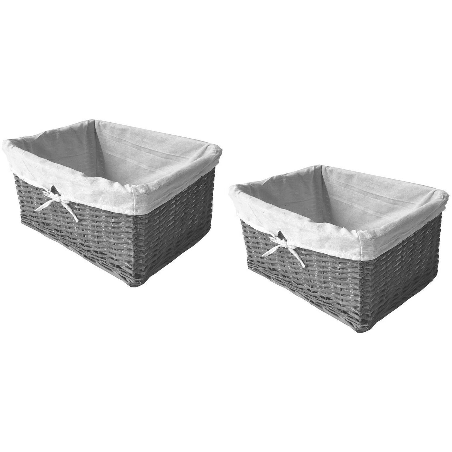 Image of Set Of 2 Willow Wicker Wider&hellip;