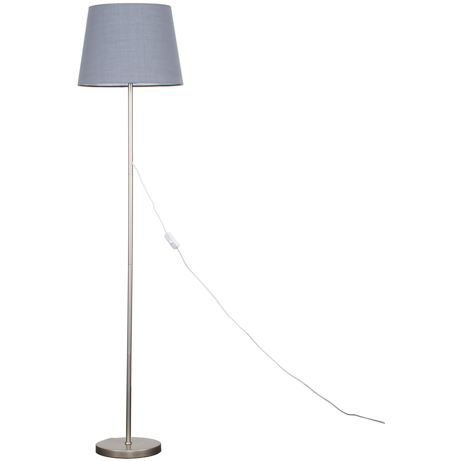 Image of Charlie Silver Modern Stem Floor Lamp&hellip;