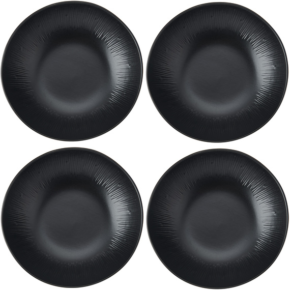 Mikasa Jardin Midnight 4-Piece Stoneware Pasta Bowl Set