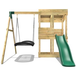 Cascades / 223cm Wooden Lookout Tower Playhouse with 6ft Slide shot 5043008