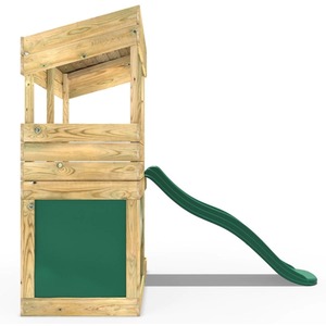 Den Set / 222cm Wooden Lookout Tower Playhouse with 6ft Slide shot 5043031