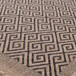 Dark Grey Nature Collection Circle Geometric Outdoor Rug shot 5097021
