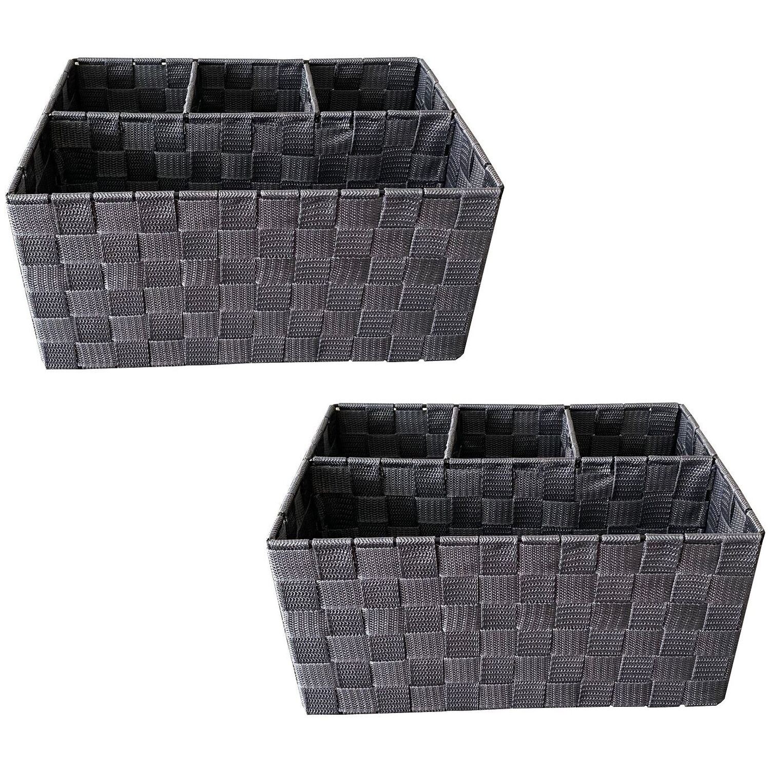 Image of 4 Section Fabric And Metal Organiser&hellip;