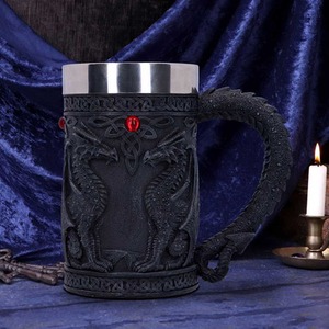 Black Wing Celtic Dragon Tankard