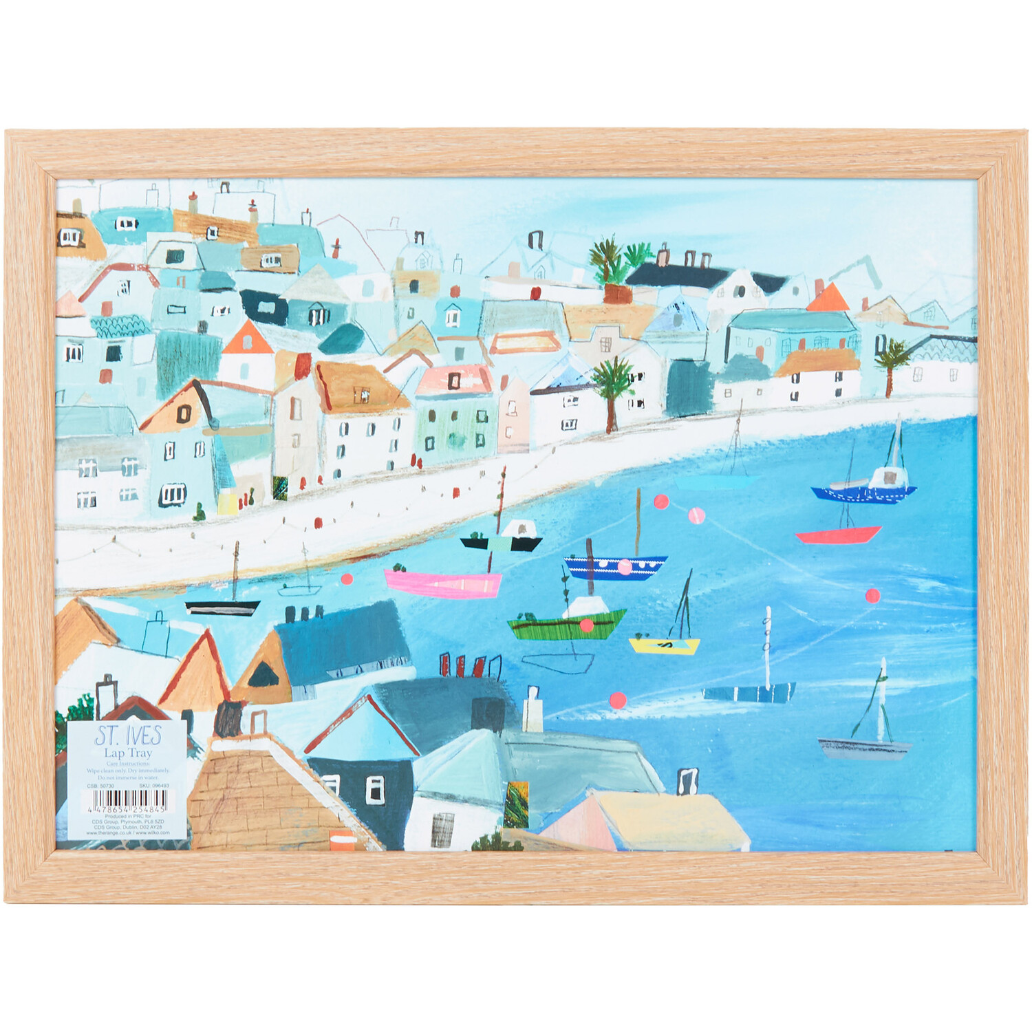 Image of St Ives Lap Tray - Blue