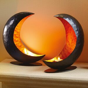 Set of 2 Crescent Candle Holders