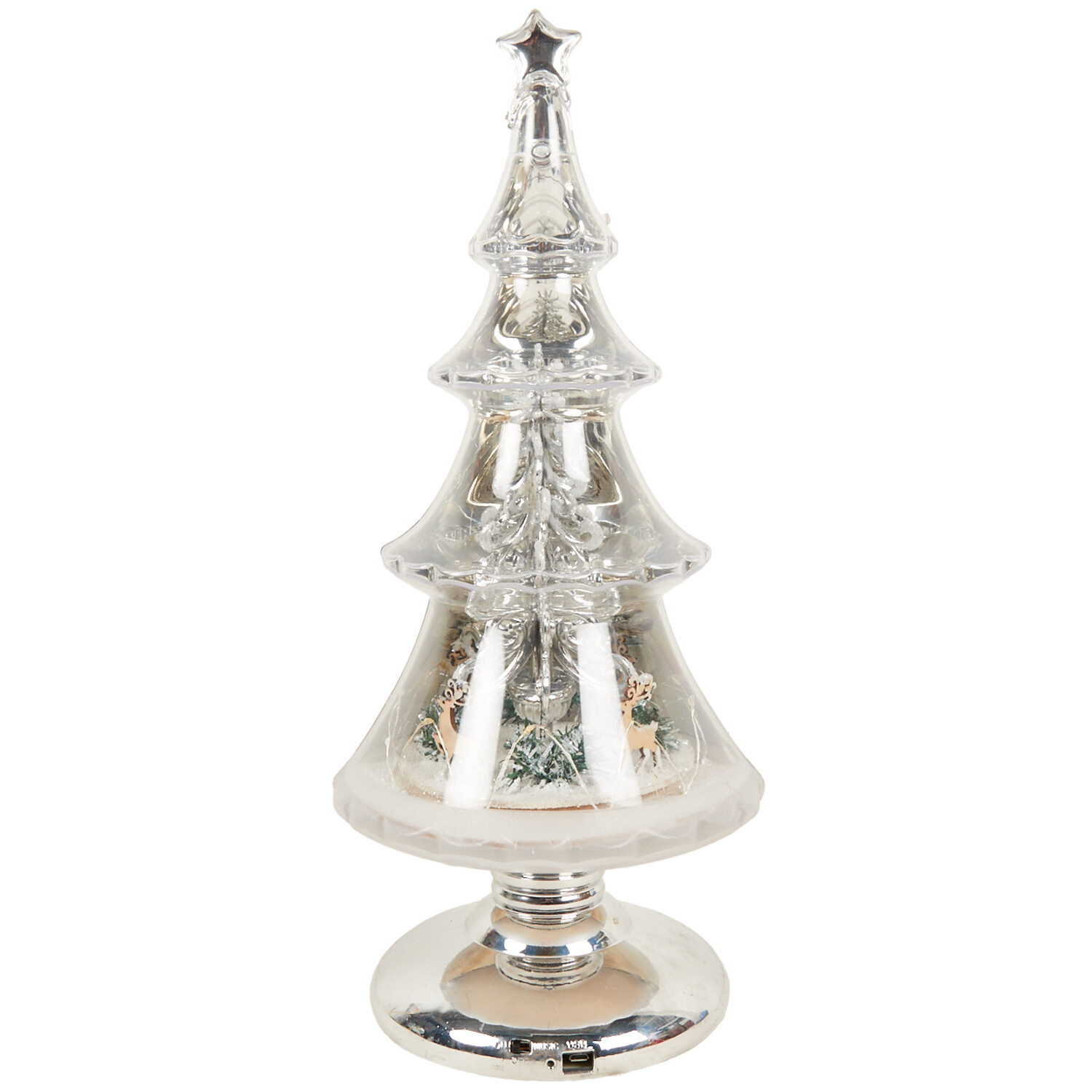 LED Musical Tree with Winter Scene