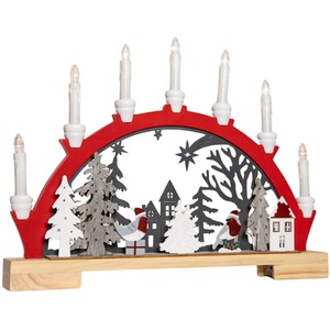Battery Operated Light up Christmas Candle Bridge