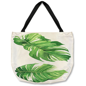 Twin Botanical Leaves Tote bag