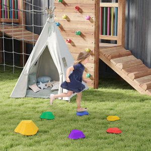AIYAPLAY Kids Stepping Stones Non-Slip Stackable River Stones