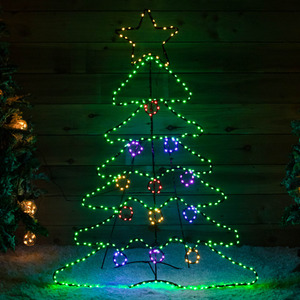 Light up Standing Christmas Tree with 385 LEDs
