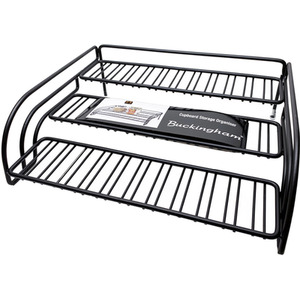 Buckingham Premium 3 Tier Spice Herb Rack Jar Holder Cupboard Organiser