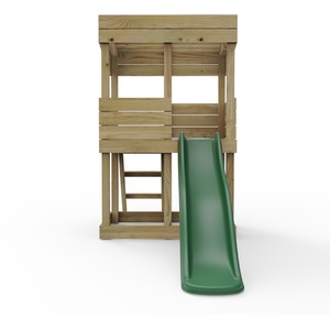 Standard / 222cm Wooden Lookout Tower Playhouse with 6ft Slide shot 7757010