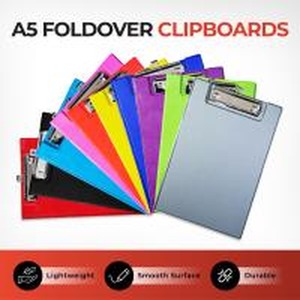 Pack of 10 Janrax A5 Foldover Clipboards