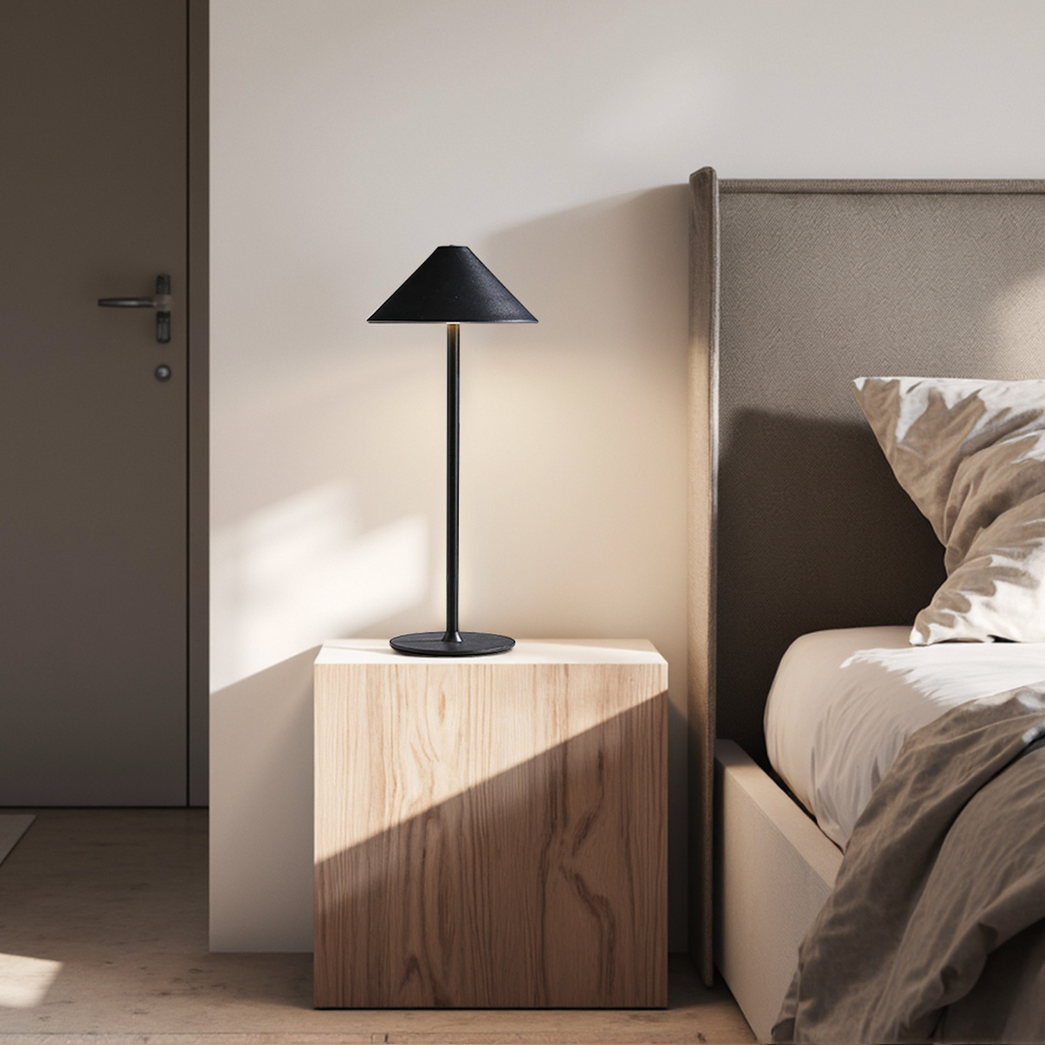 Image of Rechargeable Dimmable Umbrella-Style Table Lamp -&hellip;
